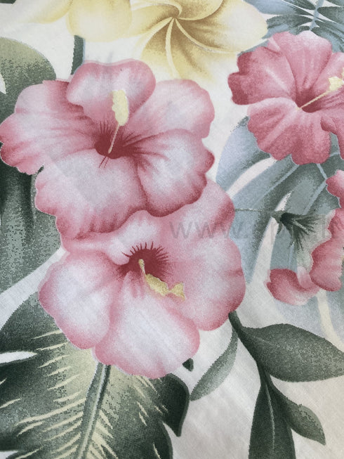 Satino medvilnės patalynės komplektas "Flamingo Garden"